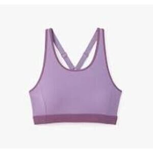 Fair Harbor Womens Size Large The Corliss Sports Bra Purple Y Back Activewear
